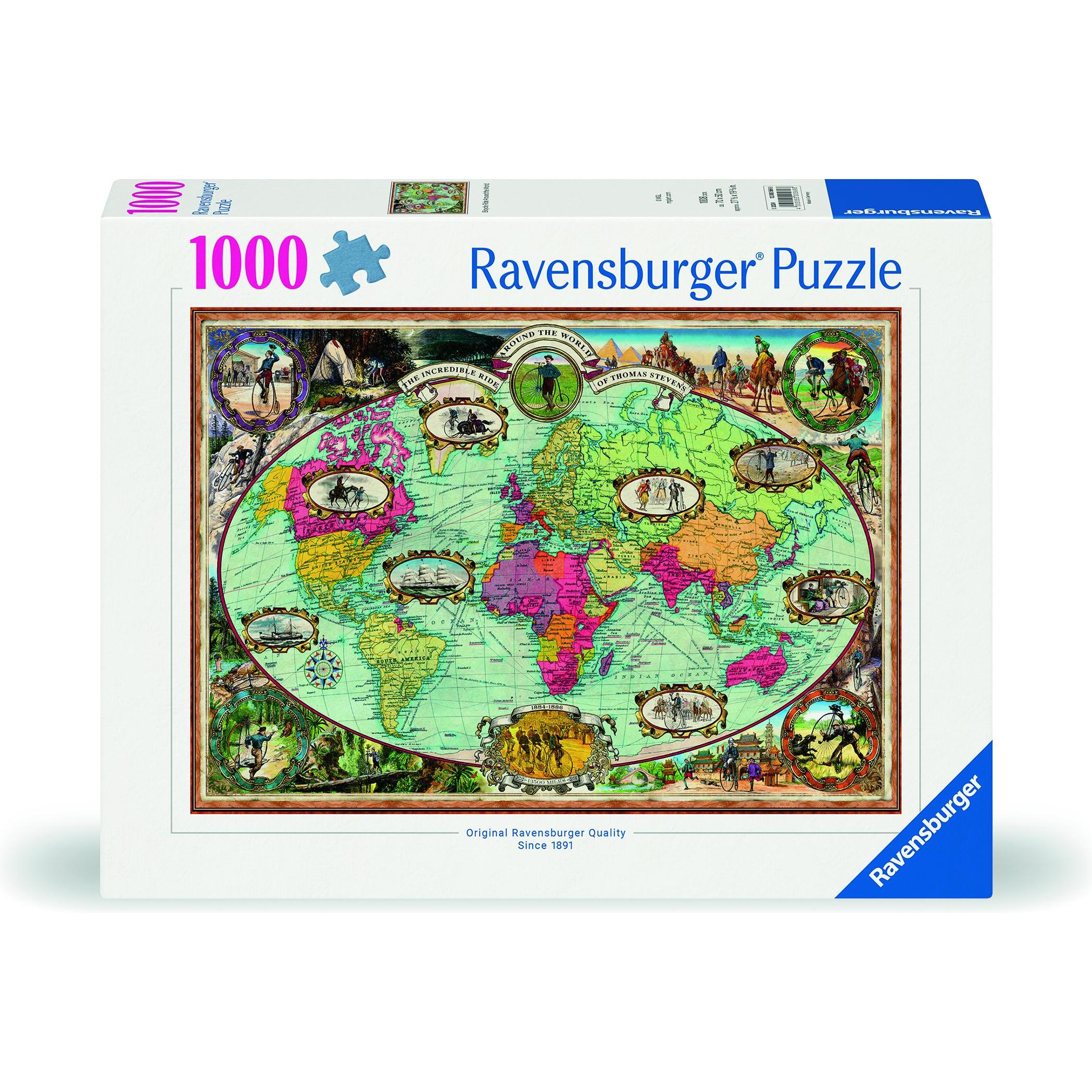 Ravensburger Mit Fahrrad um die Welt (1000 Teile)