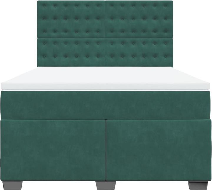Produktbild vidaXL Bo x springbett mit Matratze 160 x 200 cm Samt (160 x 200 cm)