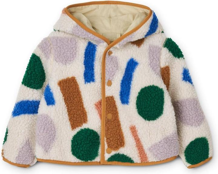 Actual product image Liewood Inge fleece jacket Paint Stoke (98)