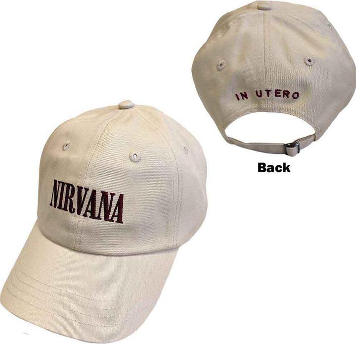 Nirvana Text Logo in Utero Baseball Cap