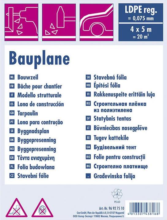 Immagine prodotto Color Expert Telone (4 x 5 m)