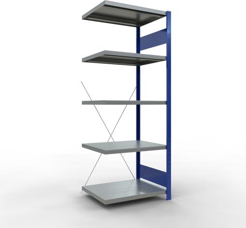 Produktbild Schulte Lagertechnik Stecksystem Anbauregal MULTIplus250 mit Kreuzstrebe