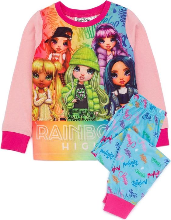 Produktbild Rainbow Schlafanzug Mädchen Langärmlig (104)