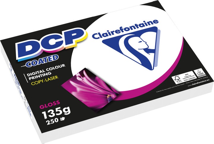 Produktbild Clairalfa Laserdrucker-Papier DCP Coated Gloss, A4, 250 g/qm (250 g/m², 250 x, A4)
