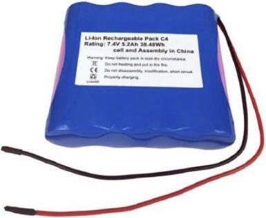 Produktbild RS PRO 18650 7.4V 5200 mAh 2S2P C4 type (18650, 5200 mAh)