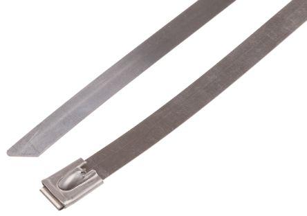 Produktbild RS PRO Roller ball tie S/S 316 Uncoated 920x12 (Metallkabelbinder, 920 mm, 100 Stk.)