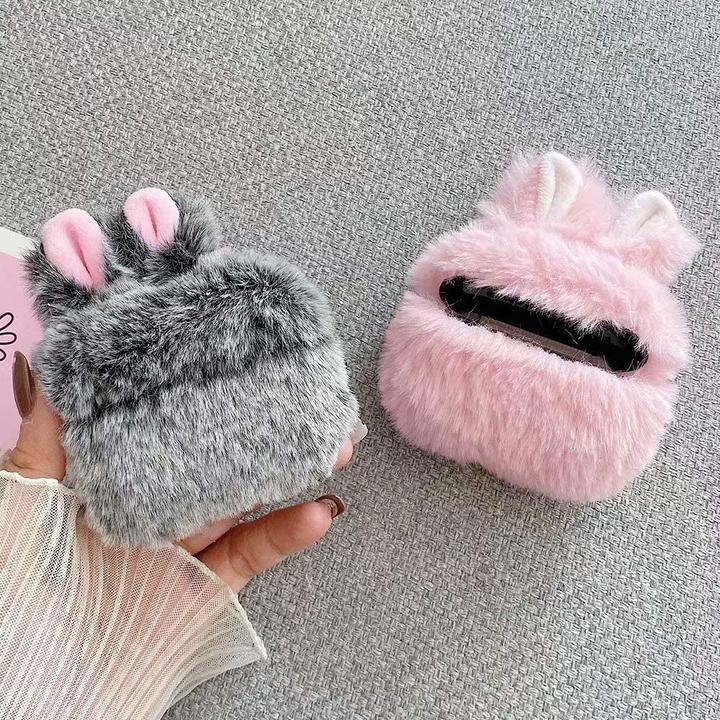 Actual product image PhoneLook Coque Pro Fluffy lapin (Headphone sleeve)