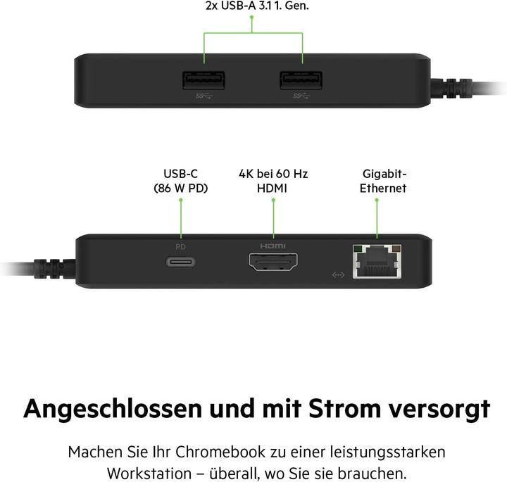 Produktbild Belkin Multiport Travel (USB-C, 5 Ports)
