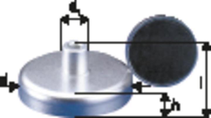 Actual product image Beloh Magnetic flat gripper D.32xH.7mm w.threaded bush holding force 80N