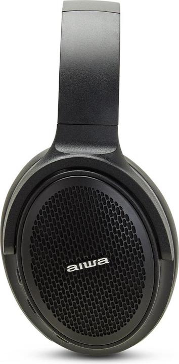 Immagine prodotto Aiwa Cuffie On-Ear Bluetooth HST-250BT con HyperBass, nero UE (12 h, Cablato, Senza fili)