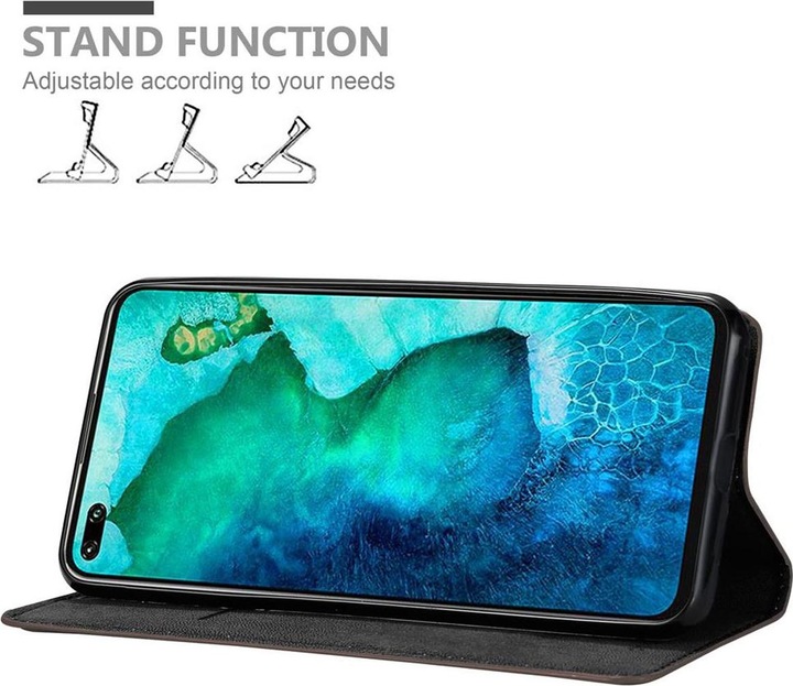 Actual product image Cadorabo Book Invisible Magnet Cover (Honor View 30 Pro)