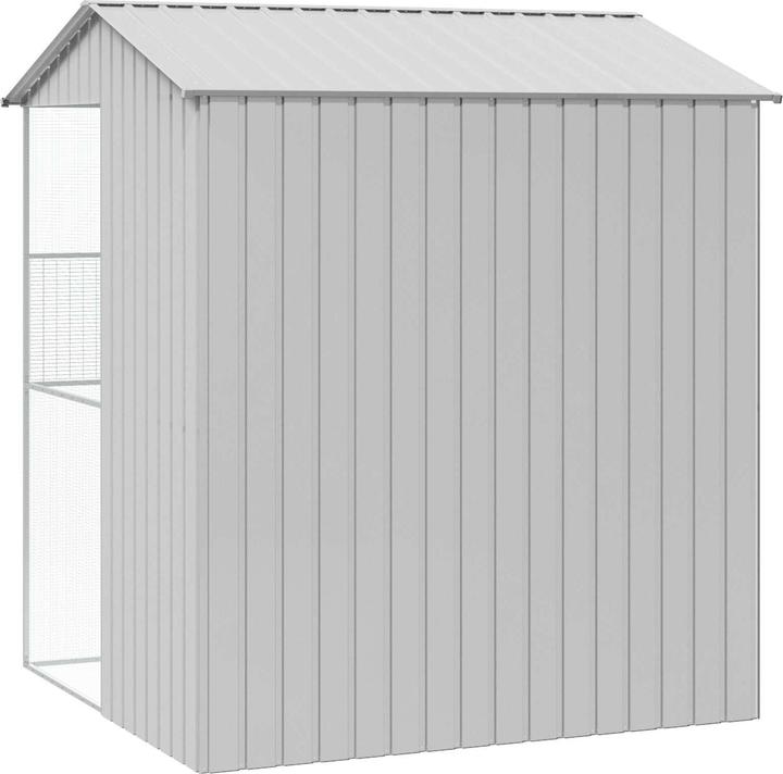 Immagine prodotto vidaXL Voliera grigia 215x210x247 cm acciaio