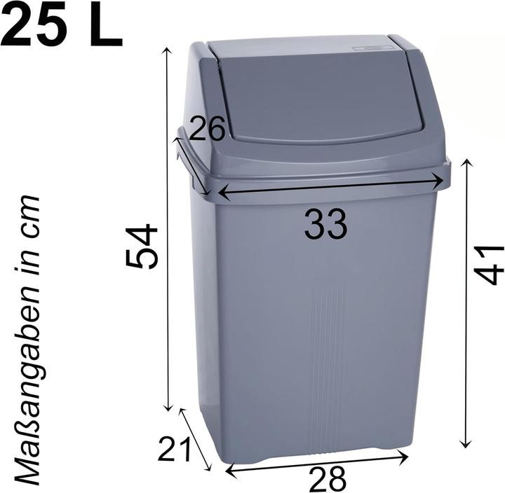 Produktbild Hummelladen Schwingdeckel-Mülleimer Set (50 l)