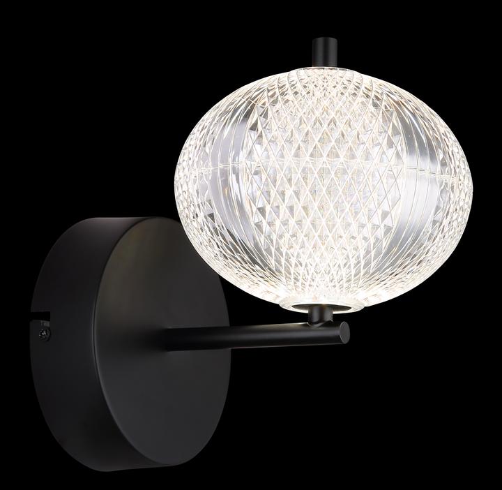Produktbild Globo Wandleuchte Metall Schwarz Matt, 1xled (770 lm)