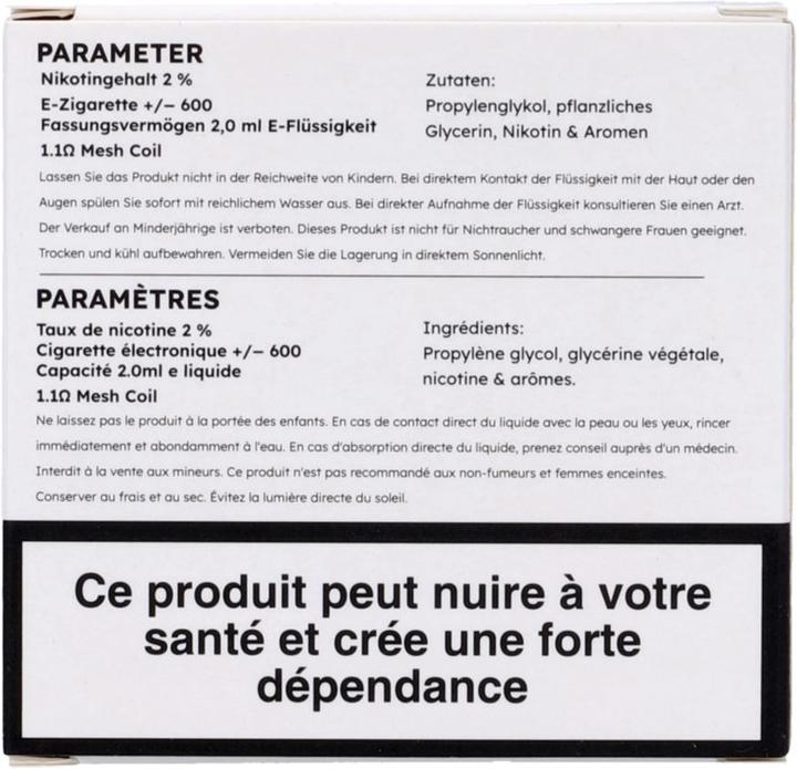 Immagine prodotto SKE Crystal Plus Lemon Lime - Ricarica E-pod - 2 pezzi. à 2 ml (Calce dolcissima, Limone)