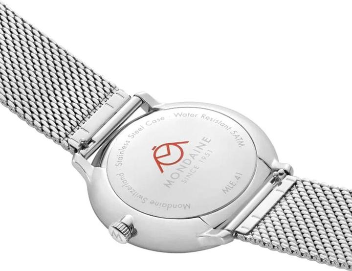 Produktbild Mondaine MLE.41910.SM Herrenuhr Doppio Solar 41mm (Swiss Made, Analoguhr, 41 mm)