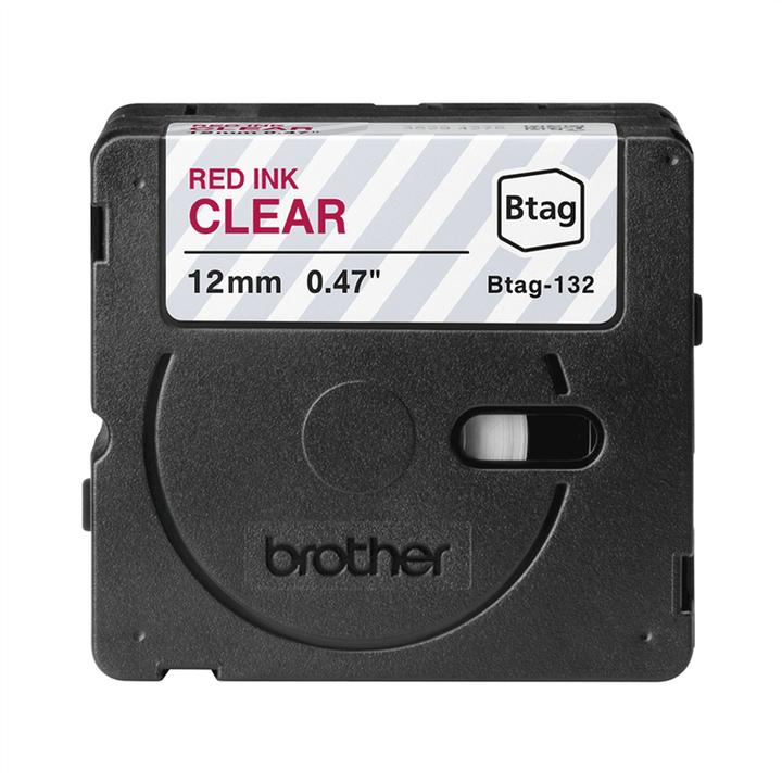 Produktbild Brother Btag (1.20 cm, Rot, Transparent)