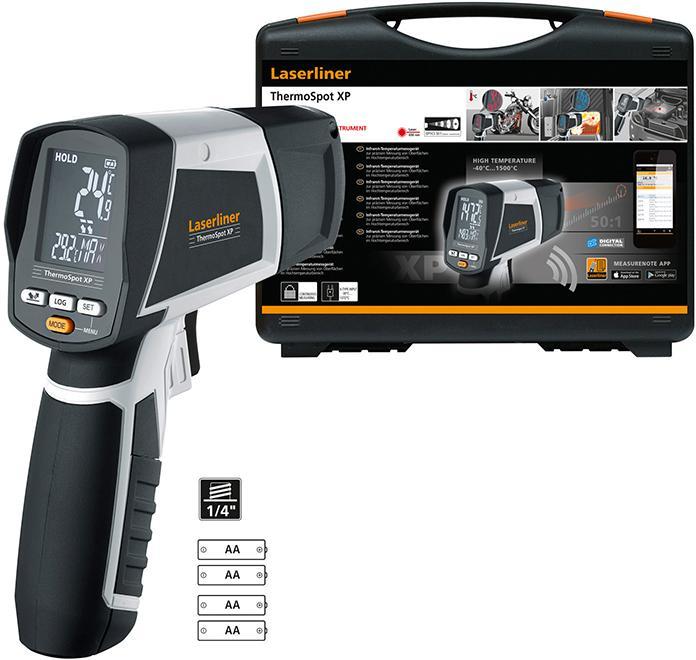 Produktbild Laserliner Infrarot-Thermometer ThermoSpot XP (-40°-1500°C50:1, K-type, USB, BLE)