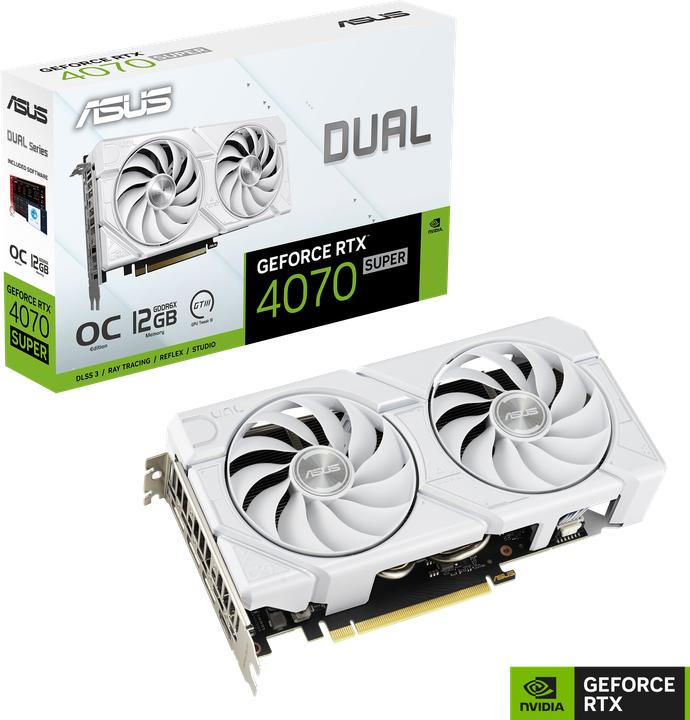 Immagine prodotto ASUS VGA GeForce® RTX 4070 Super 12GB Dual Evo White OC (12 GB)