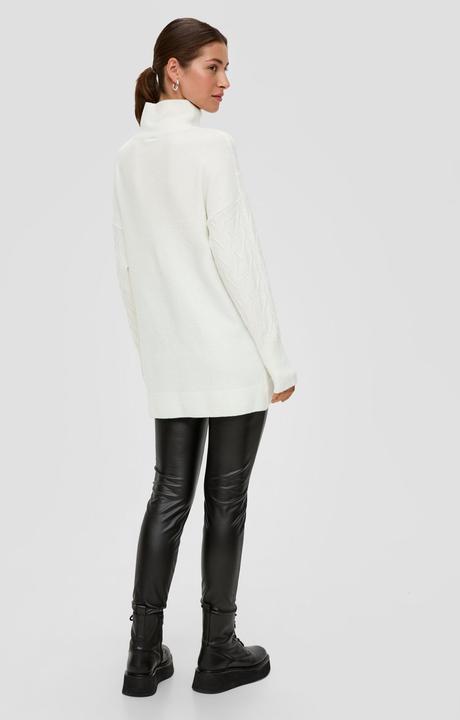 Actual product image s.Oliver Strickpullover Langer Troyer mit Strickmuster (L)