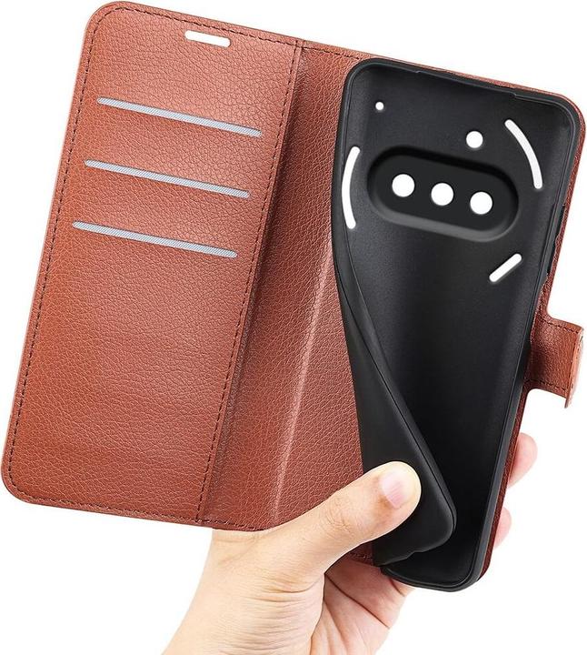 Produktbild Cover-Discount Nothing Phone (3a) - Leder Etui Hülle (Nothing Phone (3a))