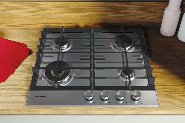 Image du produit Candy Hoover H-HOB 300 GAS HHG6BF4MX Inox Encastrable 60 cm 4 brûleur(s)