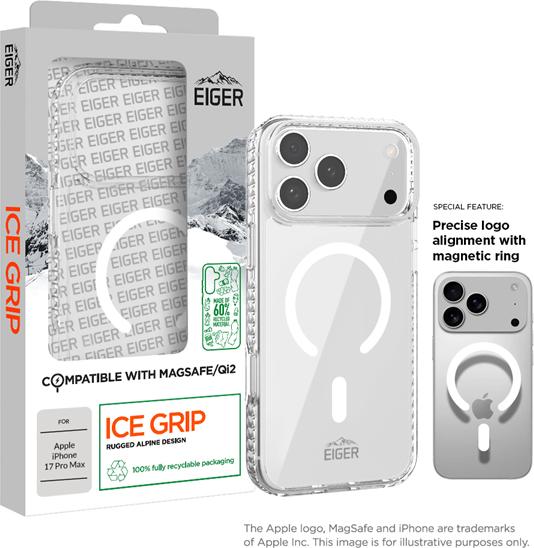 Immagine prodotto Eiger Custodia per iPhone 17 Pro Max + vetro protettivo + protezione per la fotocamera (Apple iPhone 17 Pro Max)