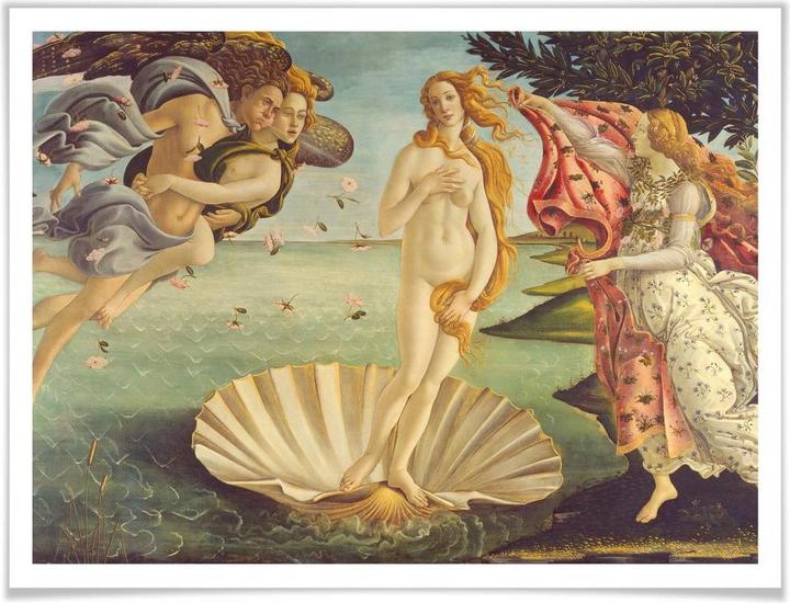 Actual product image Trenddeko Botticelli - Birth of Venus (120 x 100 cm)