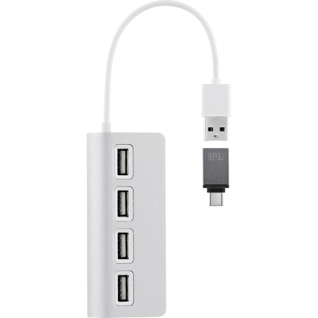 T'nb Hub Tnb A 4 Porte Usb 2.0 Autoalimentato (USB-A, 4 Porte), Docking Station + Hub Usb, Bianco
