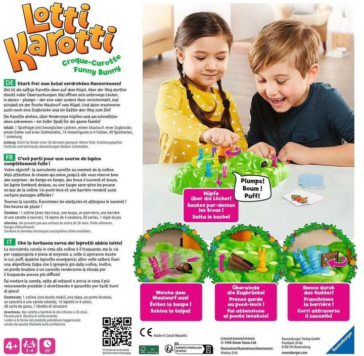 Actual product image Ravensburger Lotti Karotti (German, French, Italian)