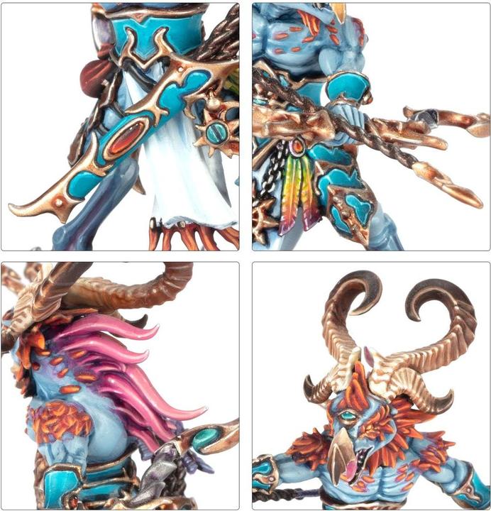Productafbeelding Games Workshop Warhammer AoS - Spearhead Disciples of Tzeentch : Troupeau de Guerre de Tzaangor (Plastic)
