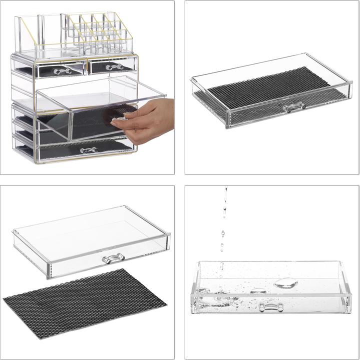 Actual product image Relaxdays Cosmetic Organiser with 6 Drawers