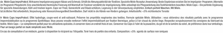 Produktbild Miele Caps ImpraProtect 3Stk. (3 Waschgänge, Fest)