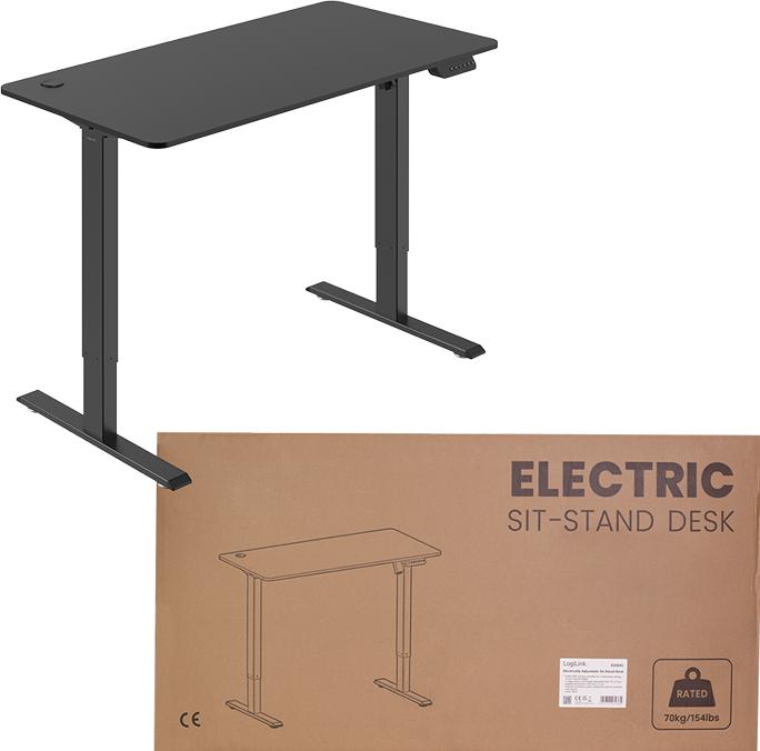 Produktbild LogiLink Sitz-Steh-Schreibtisch (120 x 60 x 114 cm)
