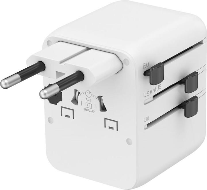 Produktbild Gembird Adapter TPA-1A2C20-01-W Universal travel power adapter, 20 W, white |