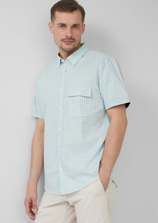 Image du produit S.Oliver Hemd Regular Fit: Kariertes Hemd aus Baumwolle mit Button-Down-Kragen (L)