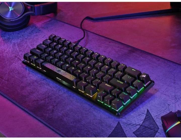 Produktbild Corsair K65 Pro Mini 65% - Noir/RGB/Filaire (FR, Kabelgebunden)