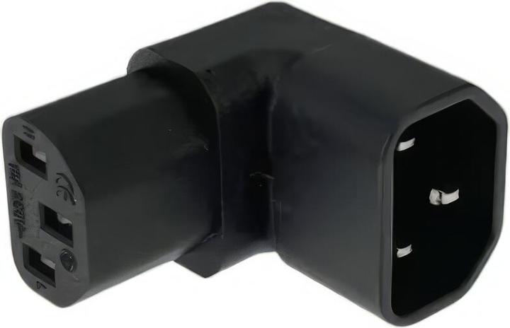 AAi Mobile Netzadapter Winkel C14-C13, 90°, unten/oben (C13, C14)