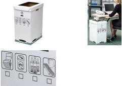 Produktbild Fellowes R-Kive System Recycle Bin - Grau - Weiss - 300 x 500 x 600 mm - 300 x 500 x 600 m (90 l)