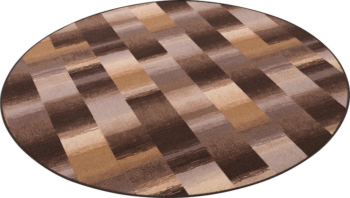 Actual product image Snapstyle Designer Velour Carpet Mystic Karo (Ø 100 cm)
