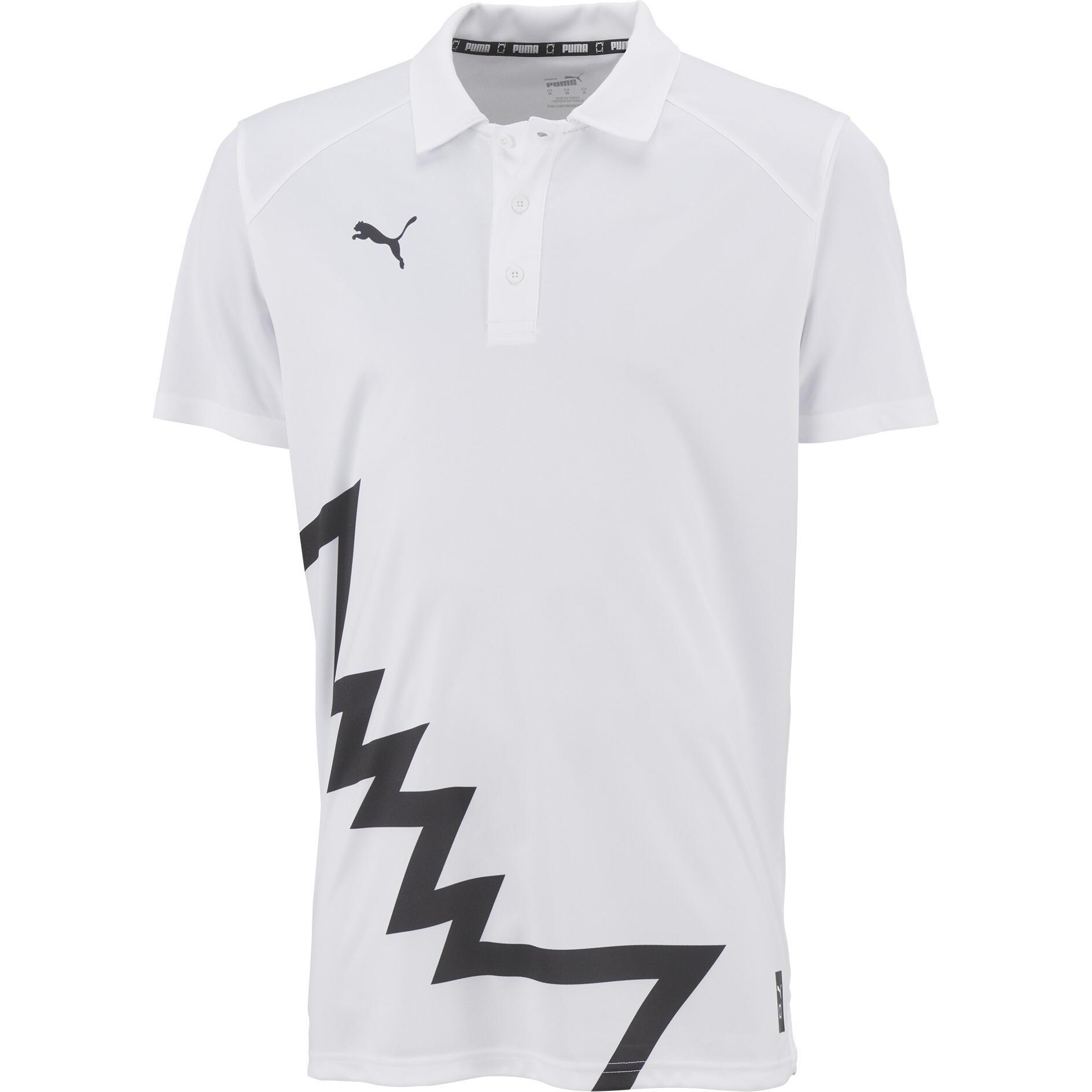 Puma, Herren, Sportshirt, Hoops Team Polo (XL), Weiss, XL