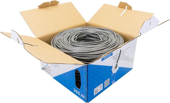 Produktbild PNI UTP CAT6 U06-Kabel mit 4 verdrillten Adernpaaren 0,50 mm CCA, für Internet- und Überwachungssyst (Kabel)