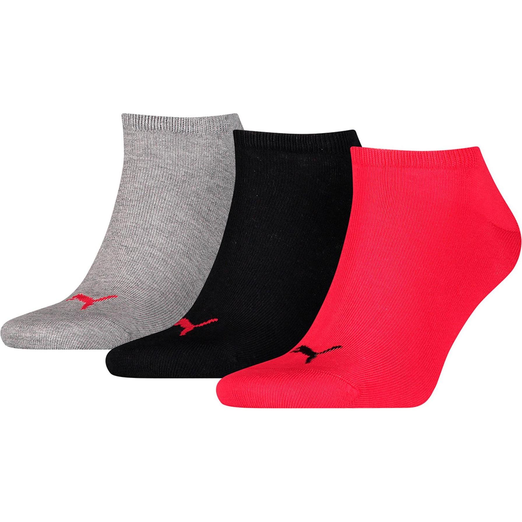 Thumbnail - Puma, Herren, Socken, Socken Sportlich Stretch, Rot, Schwarz, Grau, (39 - 42)