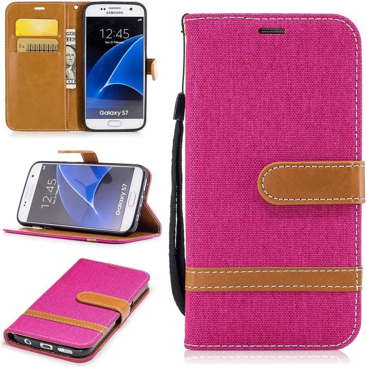 König Design Hülle Handy Schutz für Samsung Galaxy S7 Case Cover Tasche Wallet Etui Bumper (Samsung Galaxy S7), Smartpho...