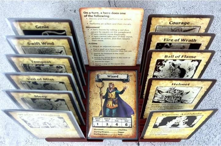 Produktbild Feldherr 3D11SET - 4er Pack Helden Dashboard für HeroQuest (2021) (Kunststoff)
