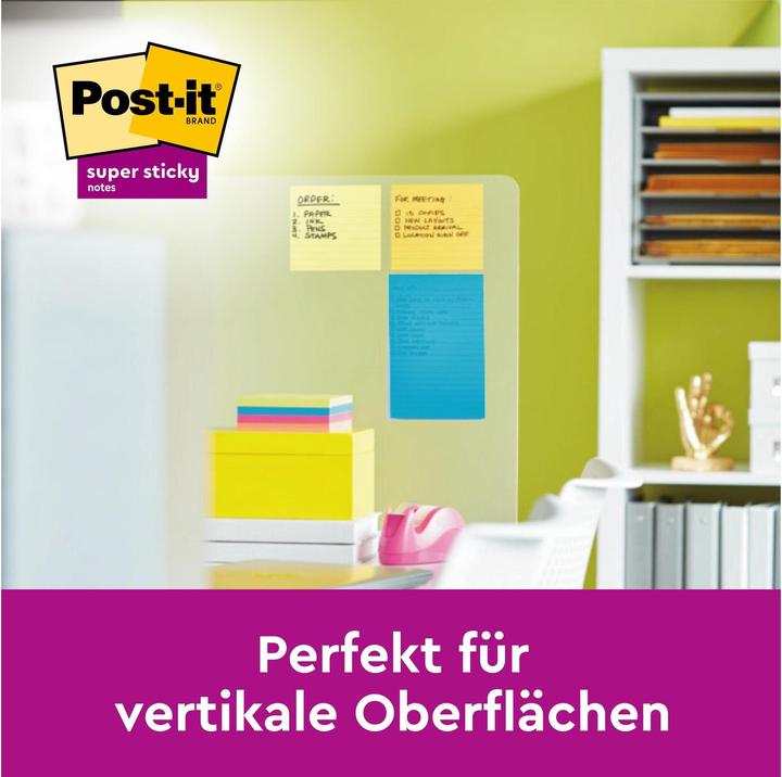 Immagine prodotto Post-it Super appiccicoso di grande formato (203 x 153 mm)