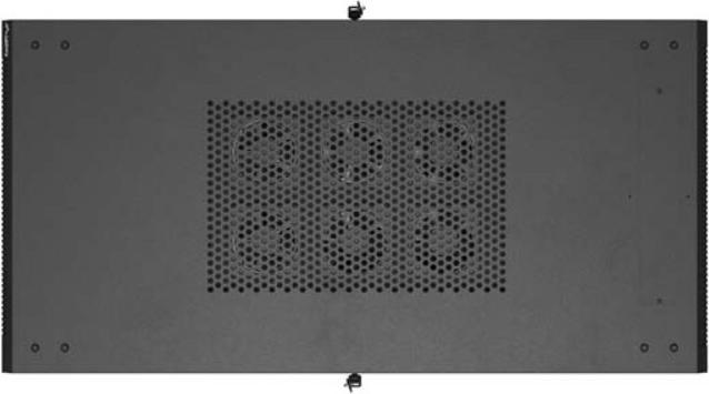 Actual product image Lanberg 19" 22U 600x1200 Vertical rack cabinet with perforated door, black (10.86 RU, 19 inch rack)