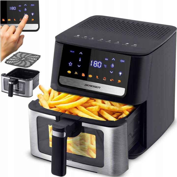 Produktbild Berdsen Heissluftfritteuse XL Airfryer mit Sichtfenster und Touchscreen