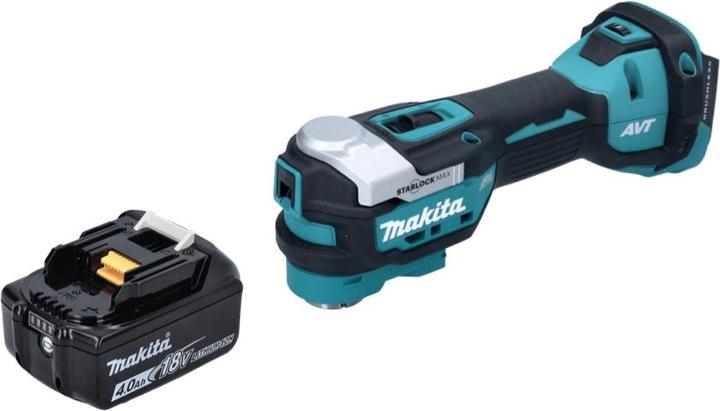 Actual product image Makita DTM 52 M1 Battery multifunction tool 18 V Starlock Max Brushless + 1x battery 4.0 Ah - without
