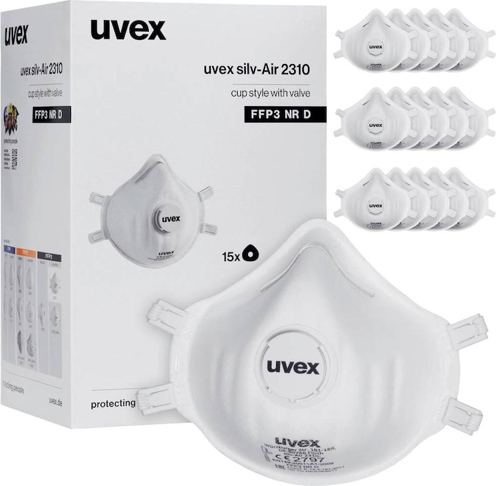 Produktbild Uvex Safety Feinstaubmaske (FFP3, 15 x)